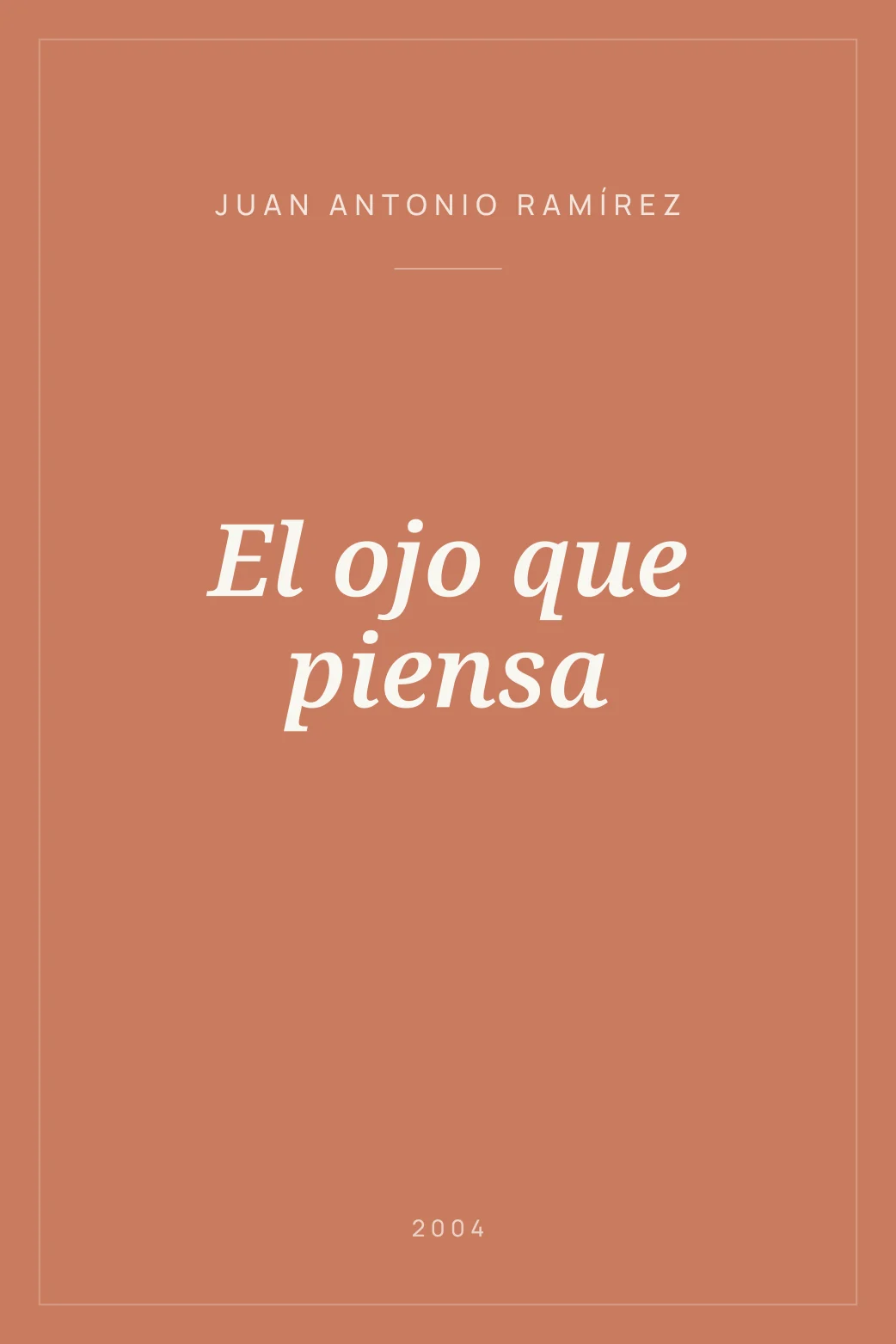 Portada de El ojo que piensa