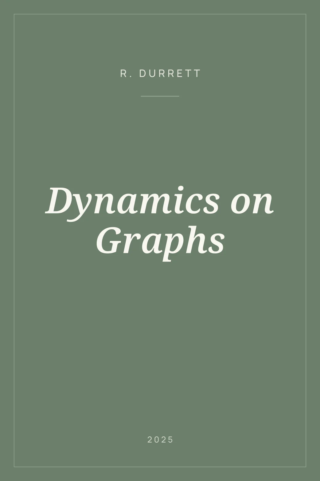 Portada de Dynamics on Graphs