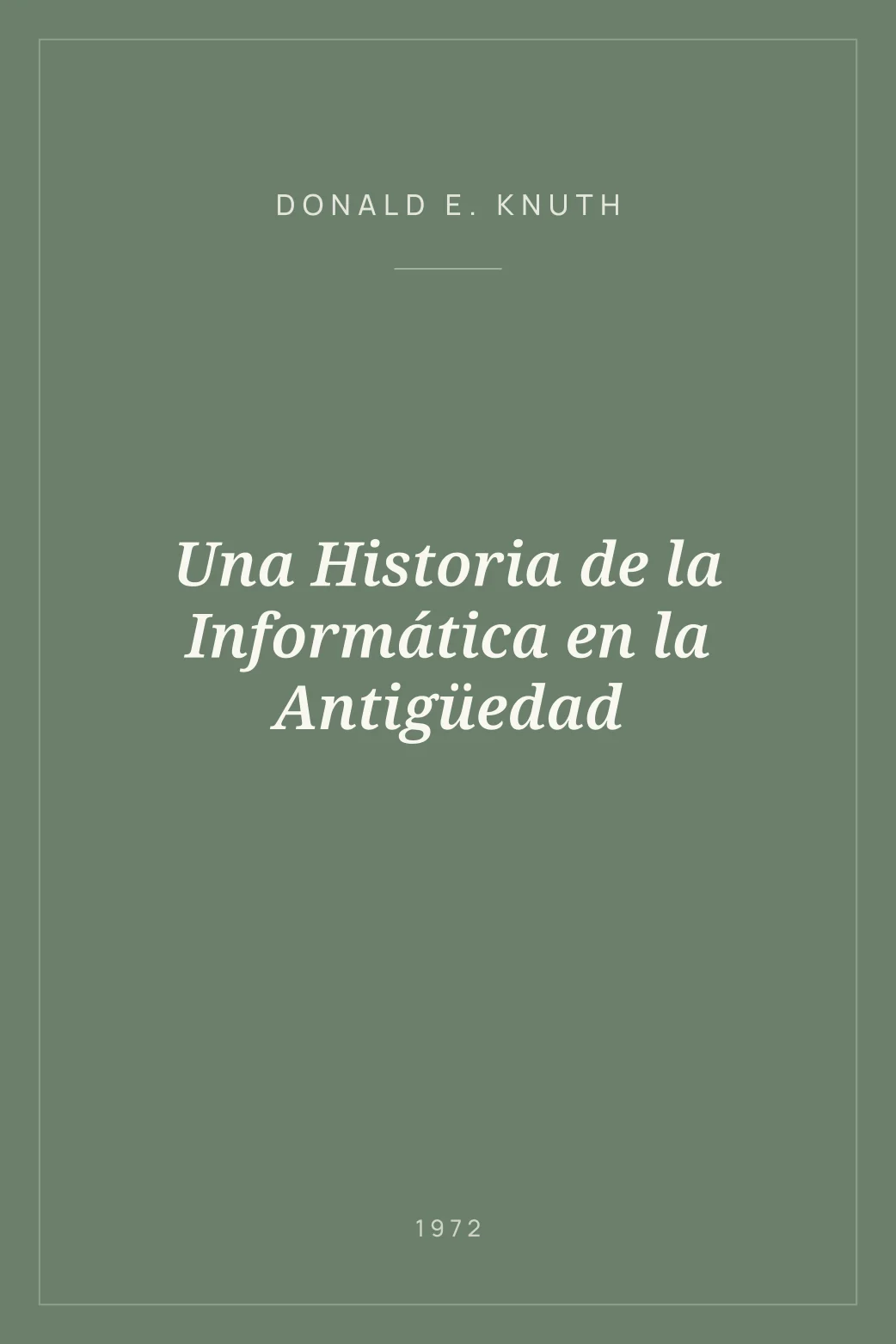 Portada de Una Historia de la Informática en la Antigüedad