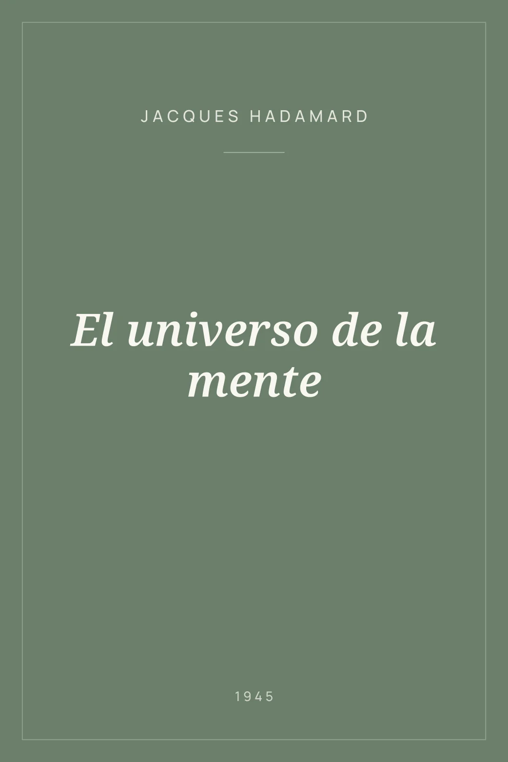 Portada de El universo de la mente