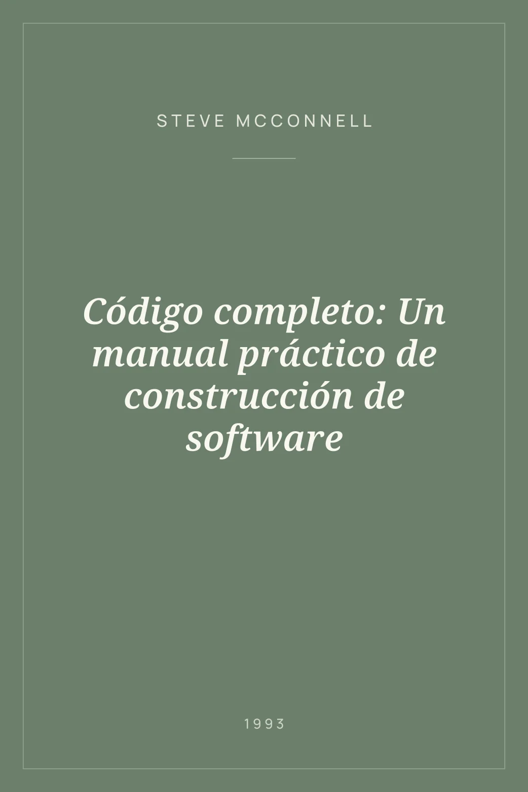 Portada de Código completo: Un manual práctico de construcción de software