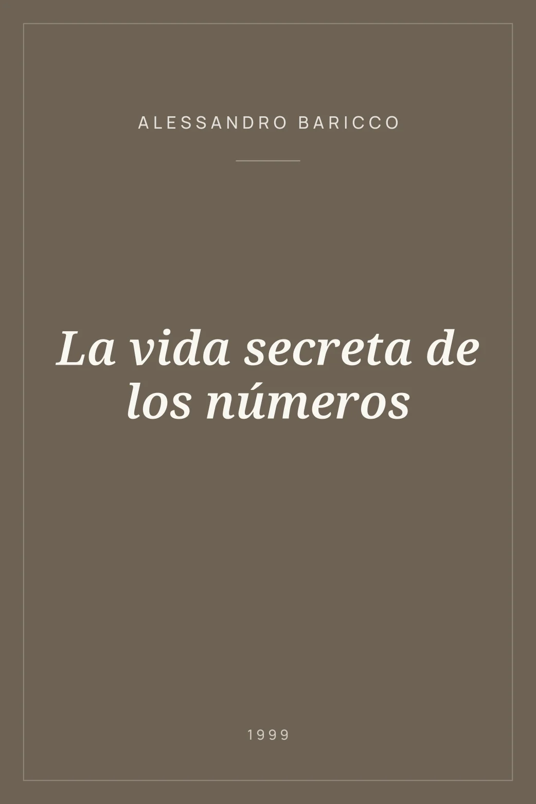 Portada de La vida secreta de los números