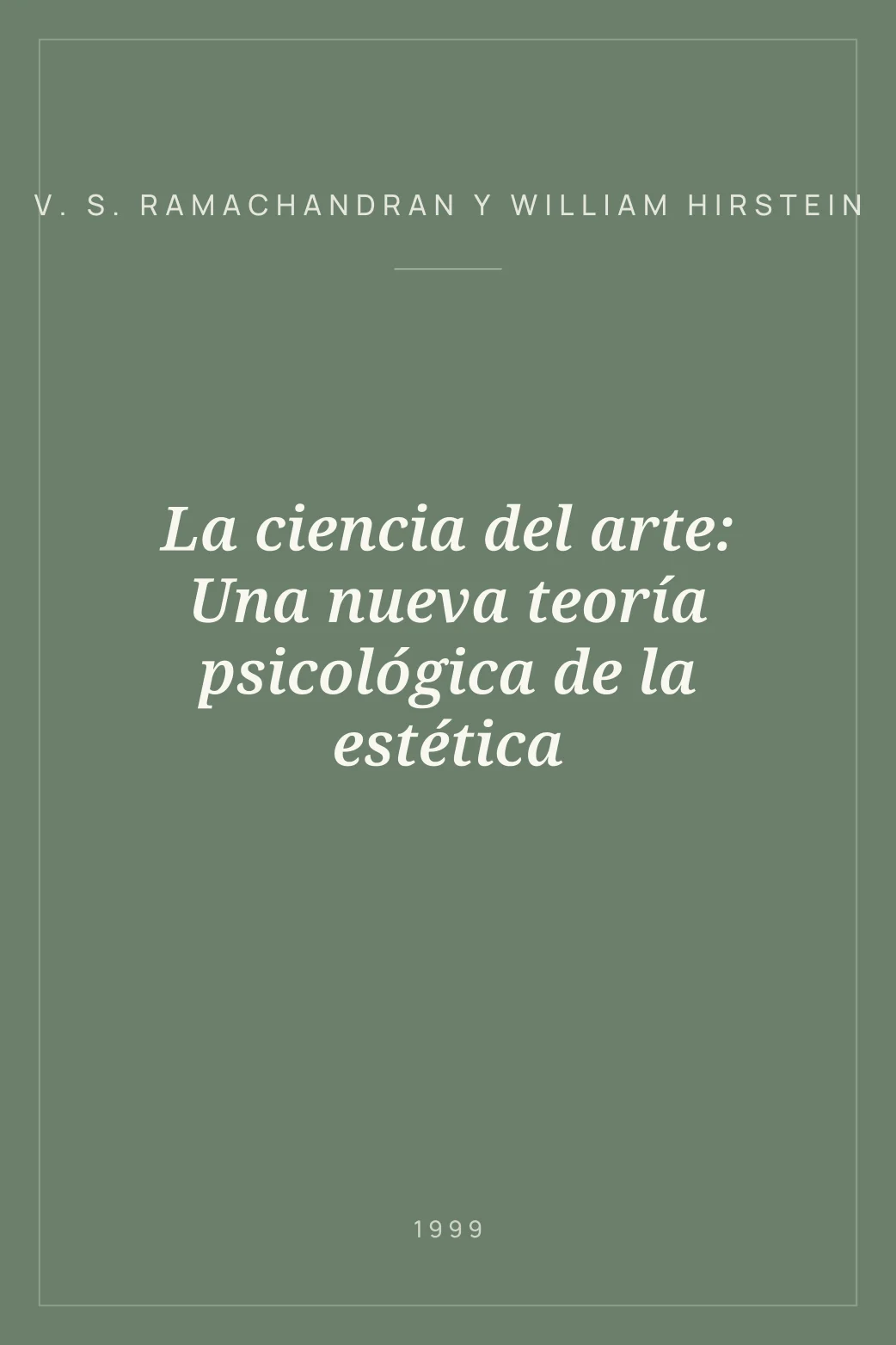 Portada de La ciencia del arte: Una nueva teoría psicológica de la estética