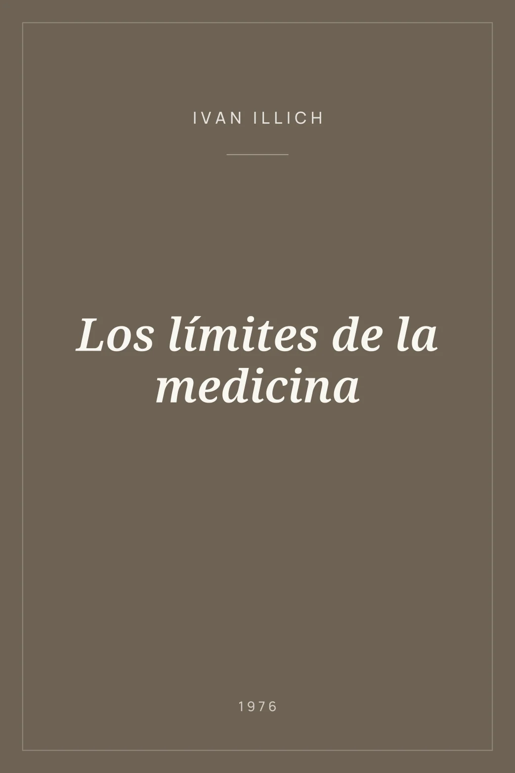 Portada de Los límites de la medicina