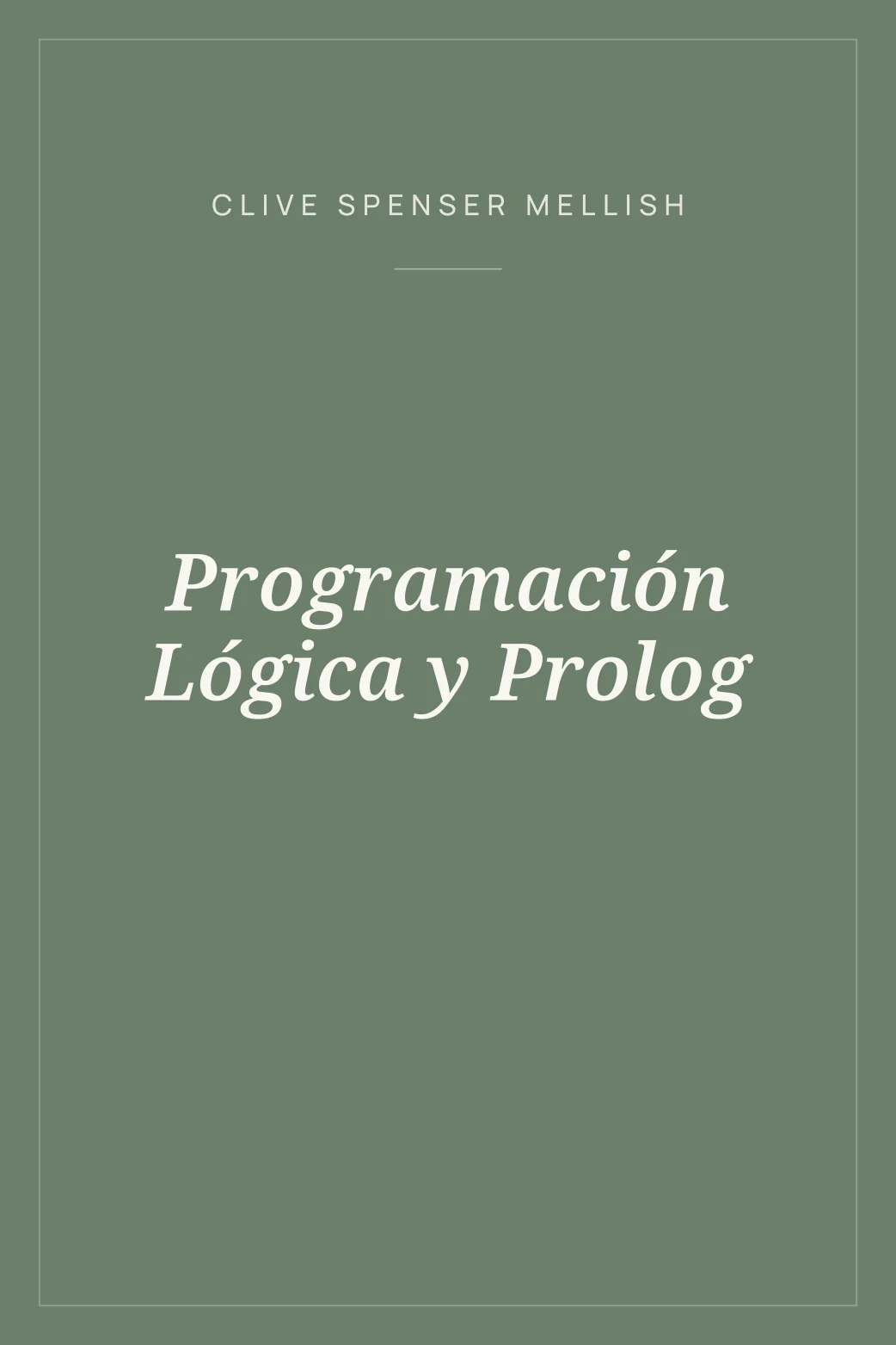 Portada de Programación Lógica y Prolog