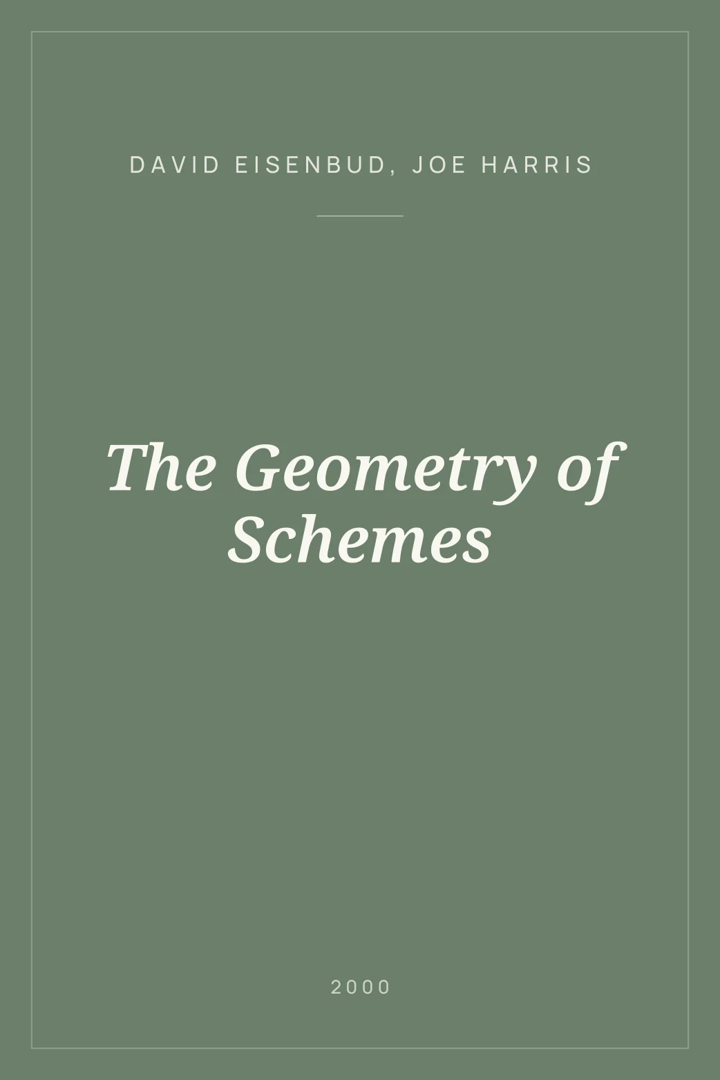 Portada de The Geometry of Schemes