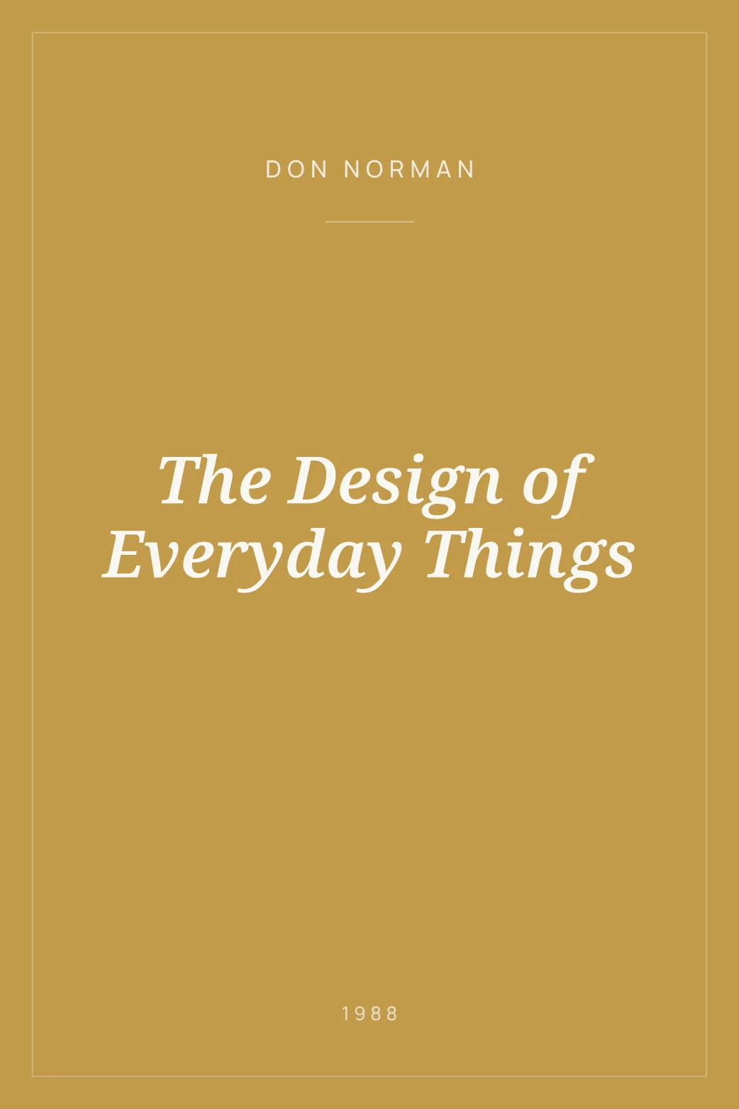 Portada de The Design of Everyday Things