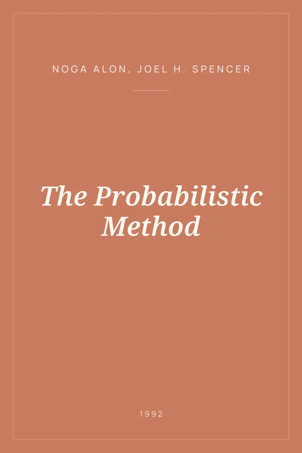 Portada de The Probabilistic Method