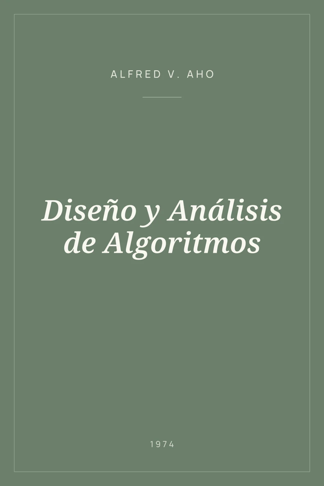 Portada de Diseño y Análisis de Algoritmos