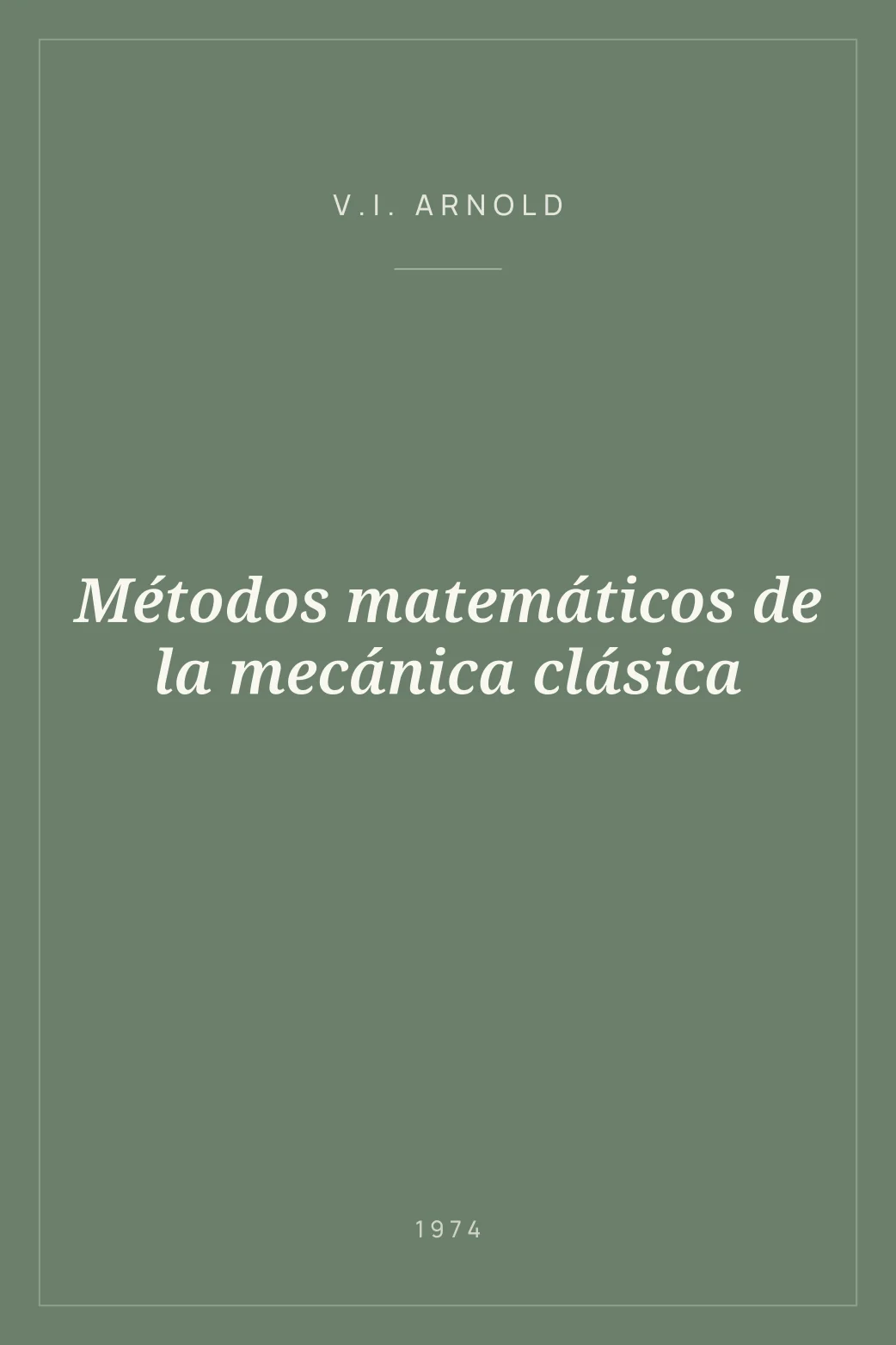 Portada de Métodos matemáticos de la mecánica clásica