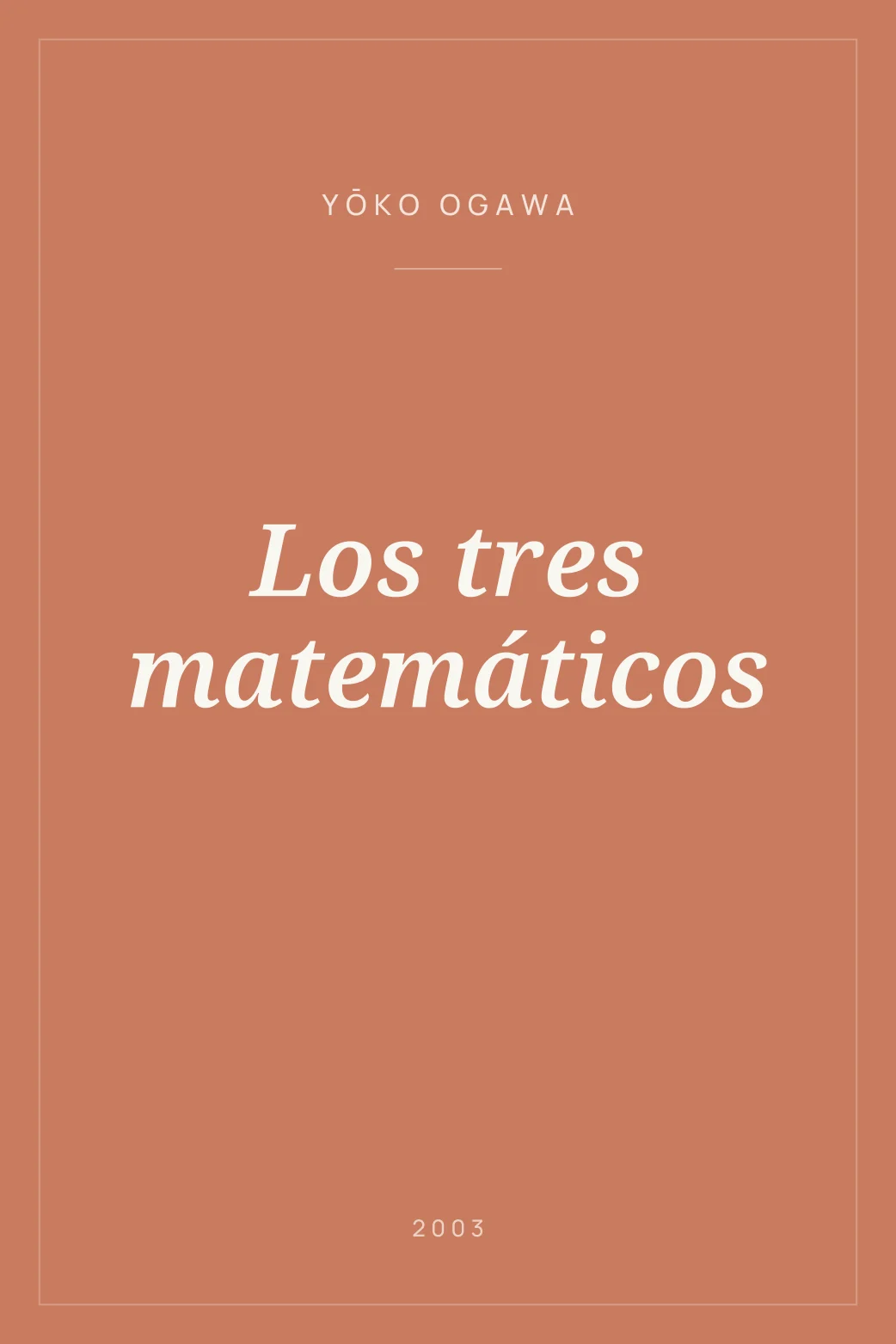 Portada de Los tres matemáticos