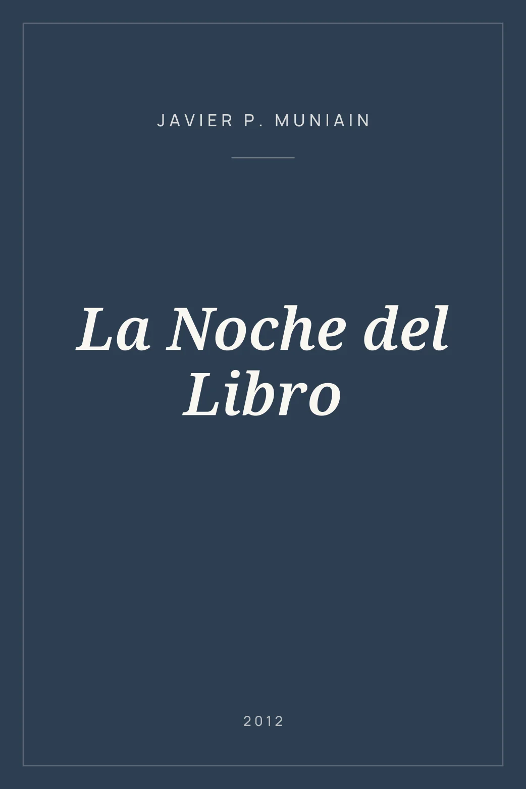 Portada de La Noche del Libro